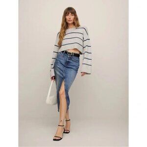 Reformation  Jagger Denim Midi-Skirt Size 27